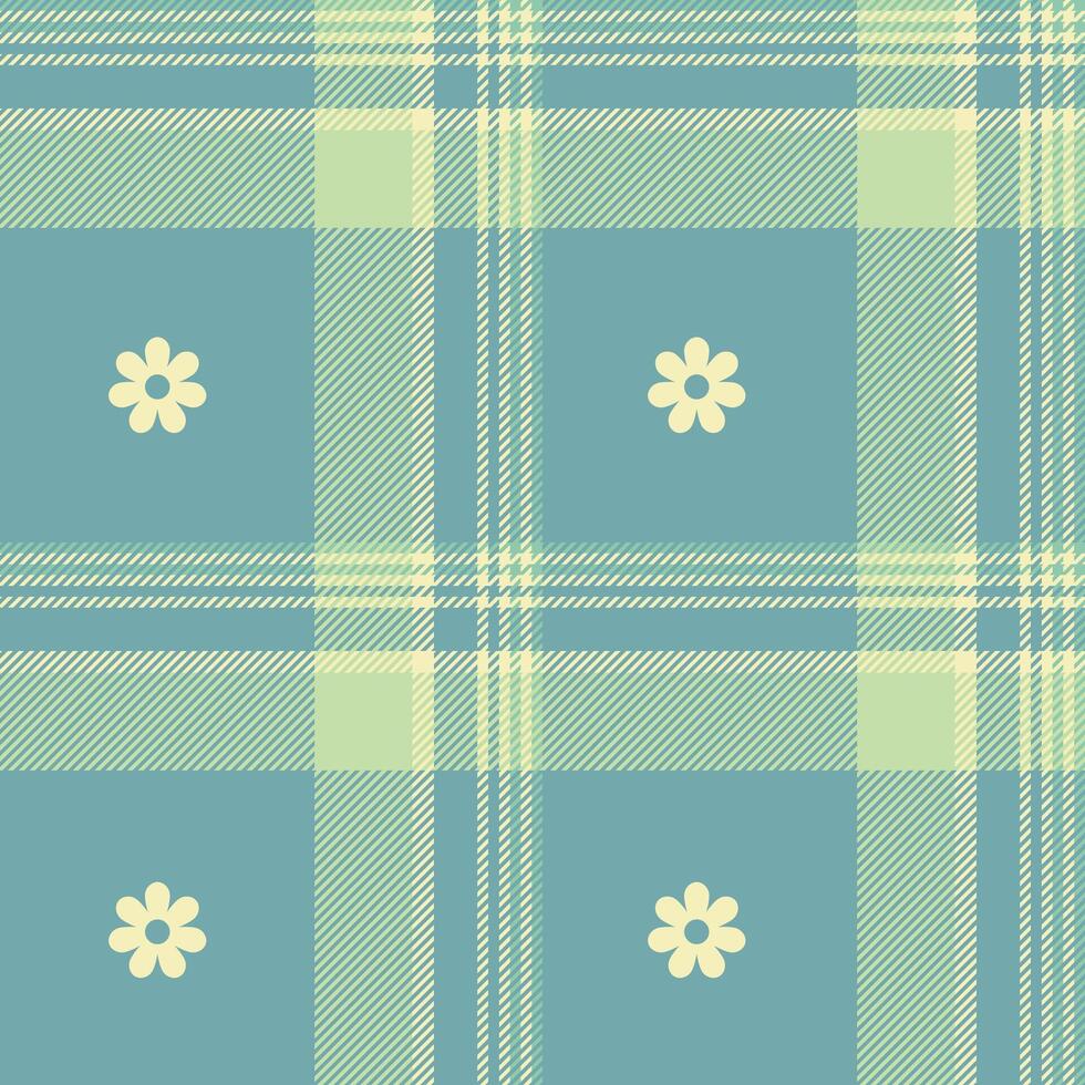 voorjaar katoenen stof patroon, naadloos gecontroleerd plaids. pastel Vichy achtergrond voor tafelkleed, servet, jurk, Pasen vakantie textiel ontwerp. vector