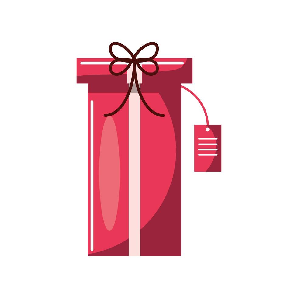 geschenkdoos tag vector