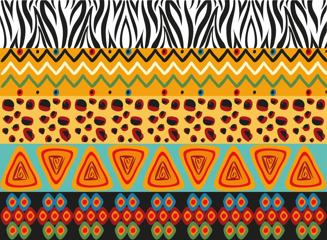 Afrikaanse kunstvormen vector