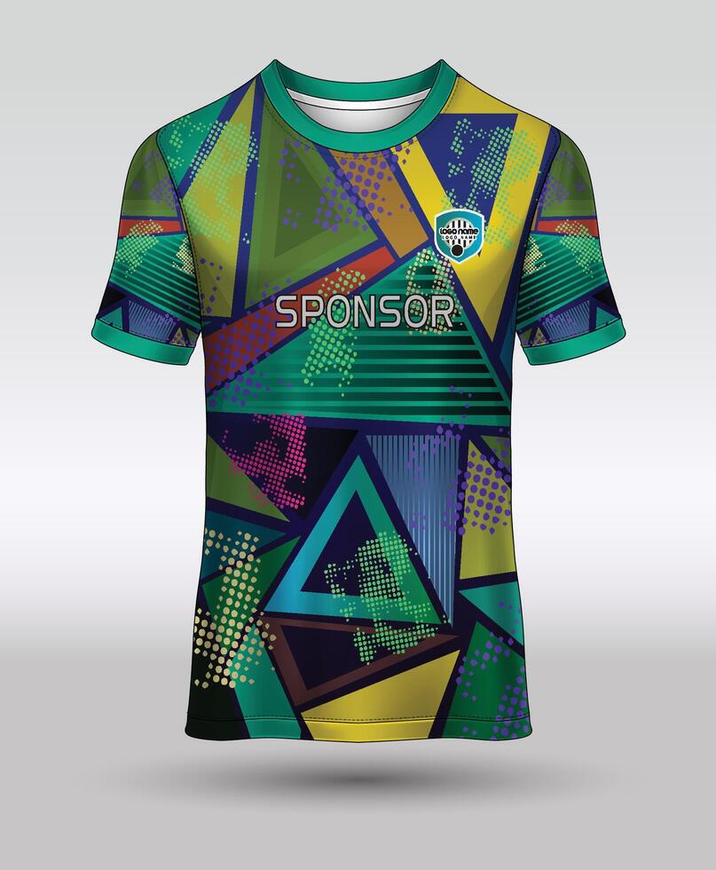 t-shirt, Jersey ontwerp voor sublimatie afdrukken laatste vector