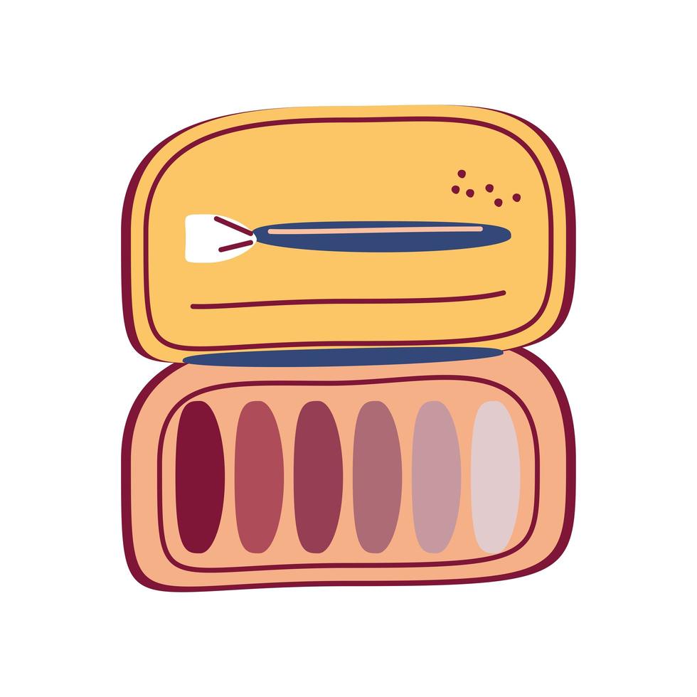 make-up oogschaduw kit vector