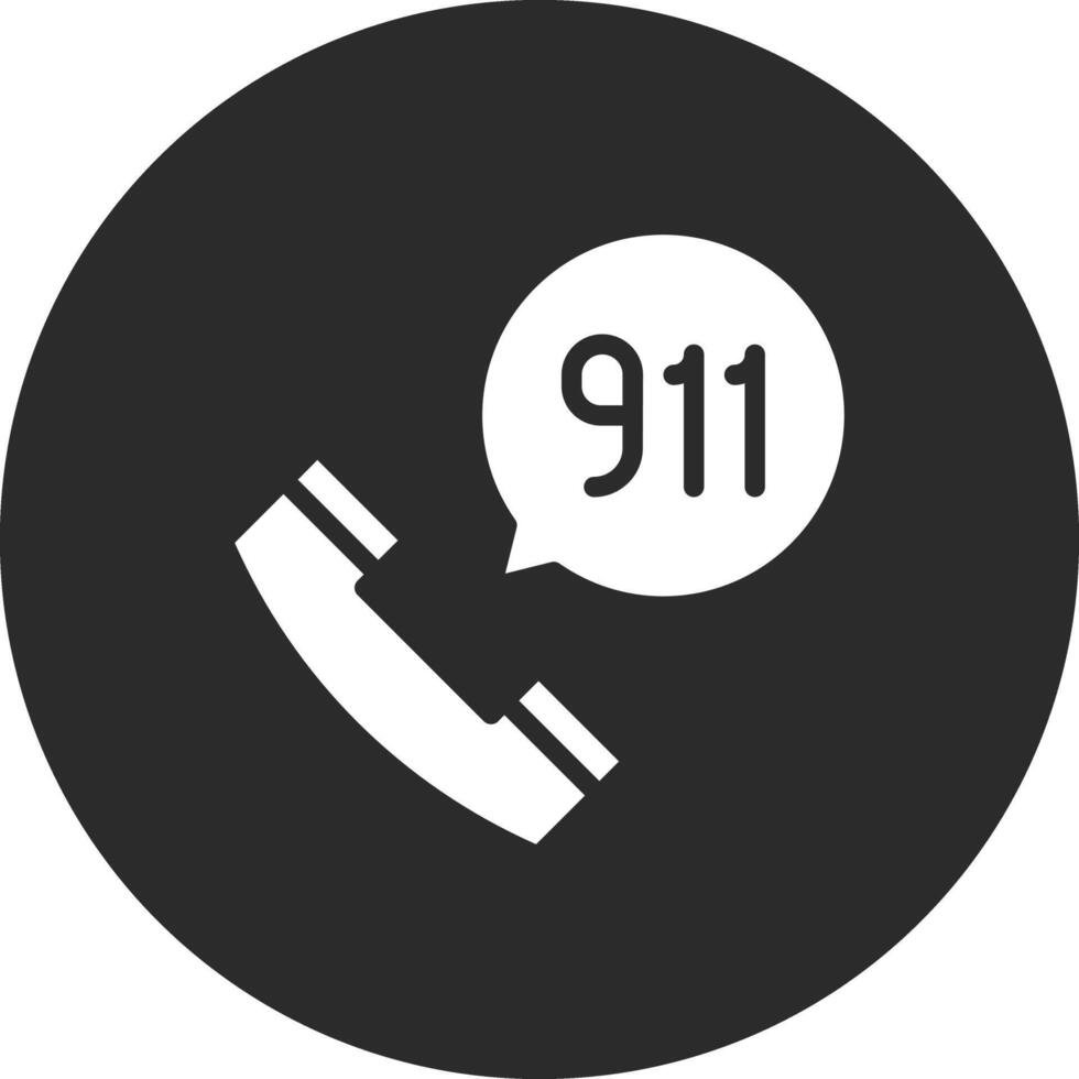 telefoontje 911 vector icoon