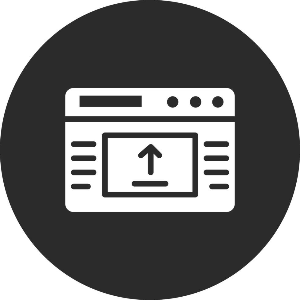 webpagina uploaden vector icoon
