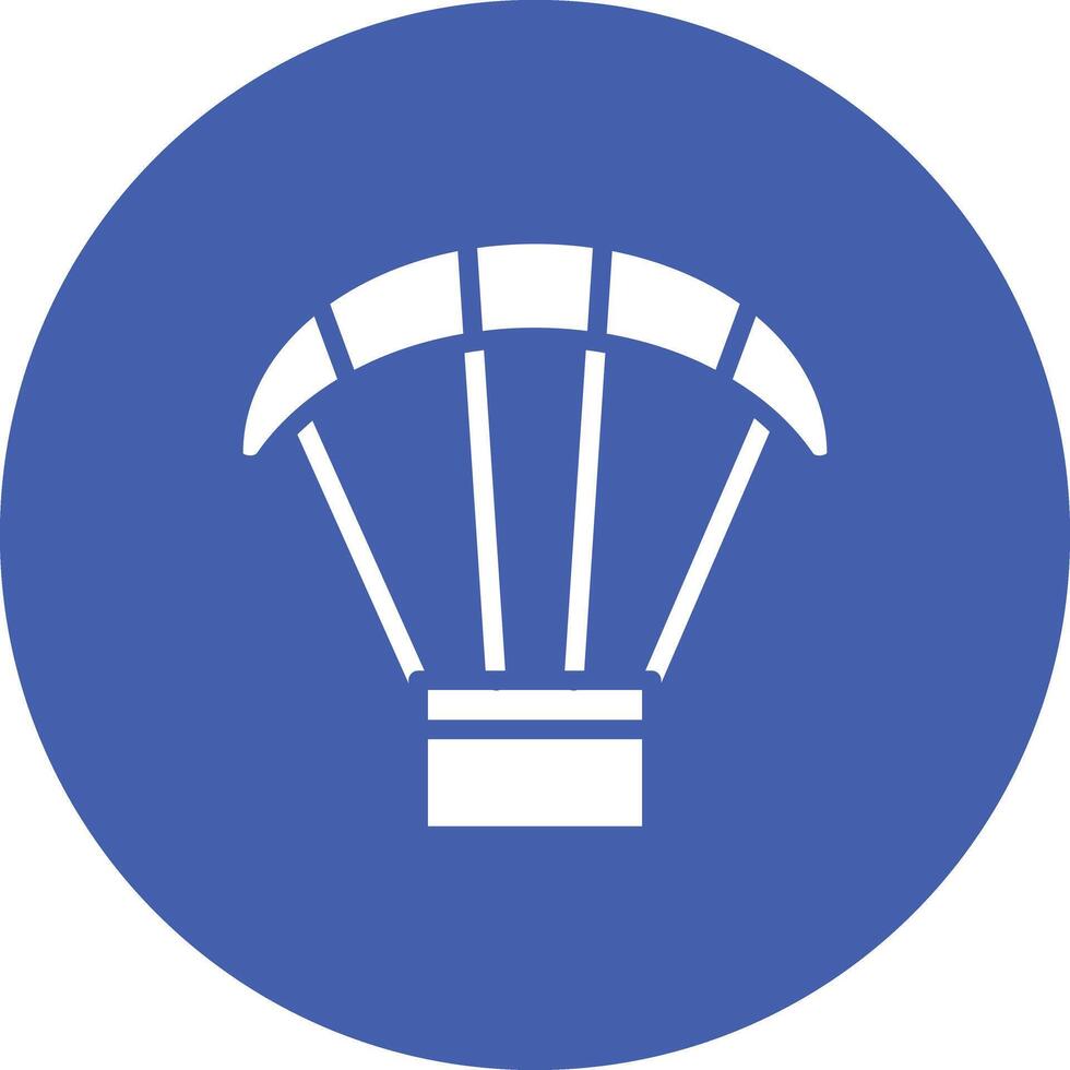 parachute vector pictogram