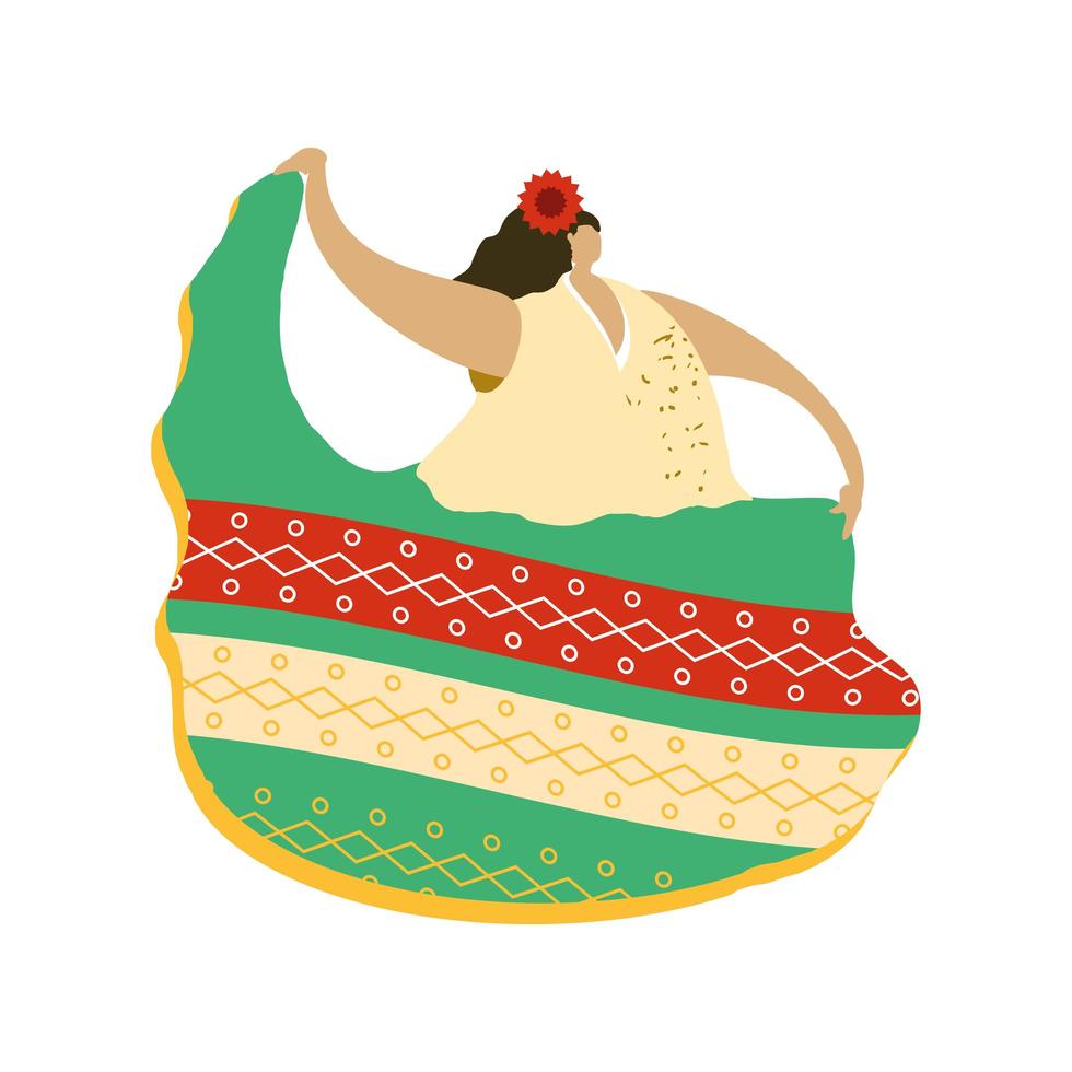 mexicaanse vrouw cartoon vector