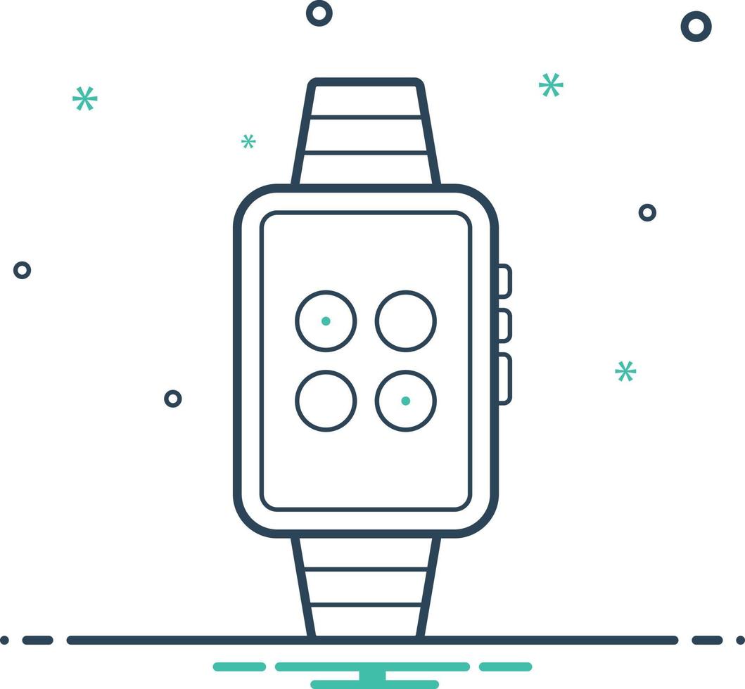 mixpictogram voor horlogesynchronisatie vector