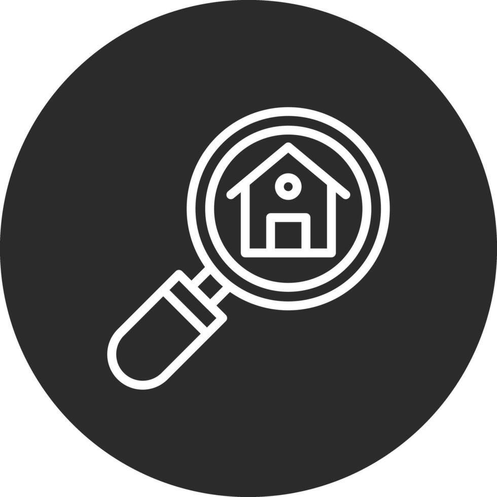 zoeken huis vector icoon