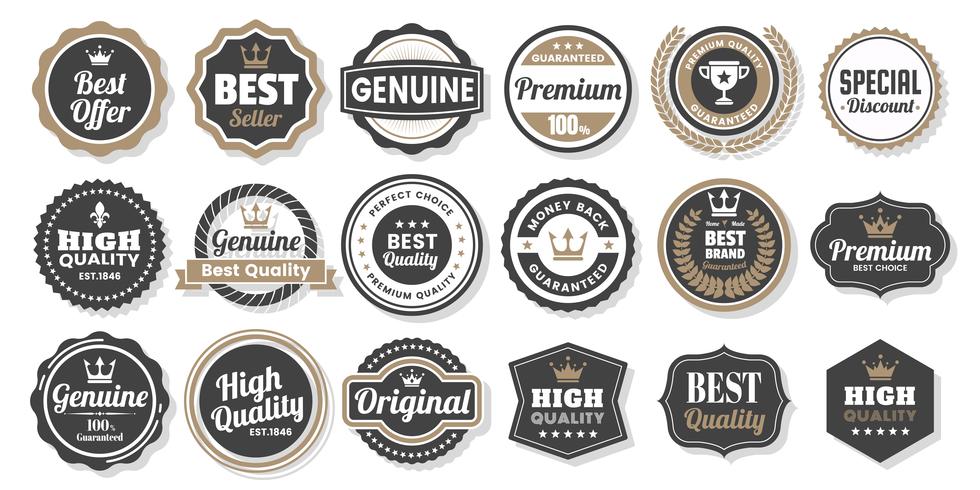 Vintage Retro Vector Logo voor banner