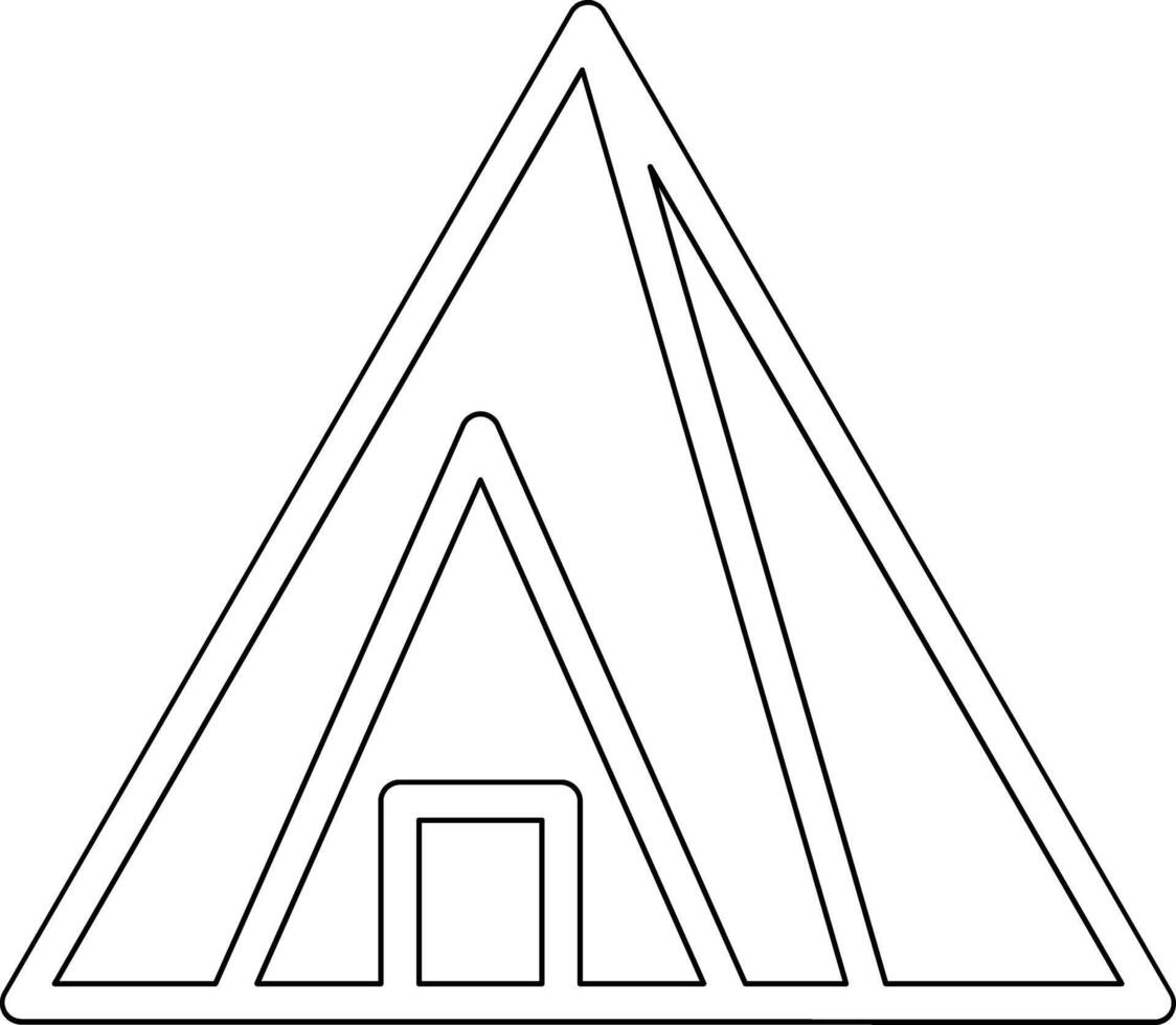 nubisch piramides vector icoon