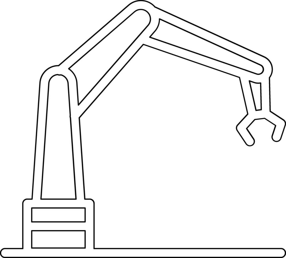 robot arm vector icoon