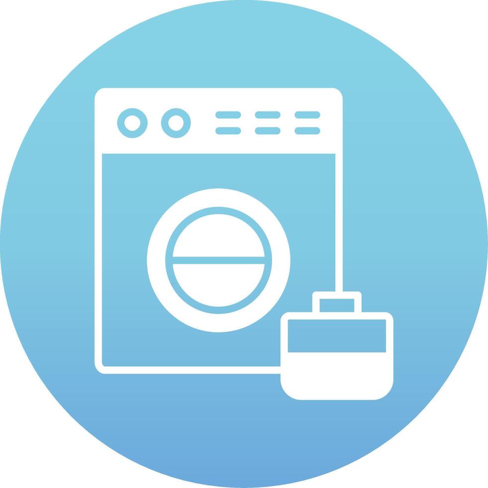 wasmachine vector pictogram