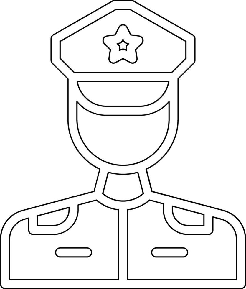 Politie officier vector icoon