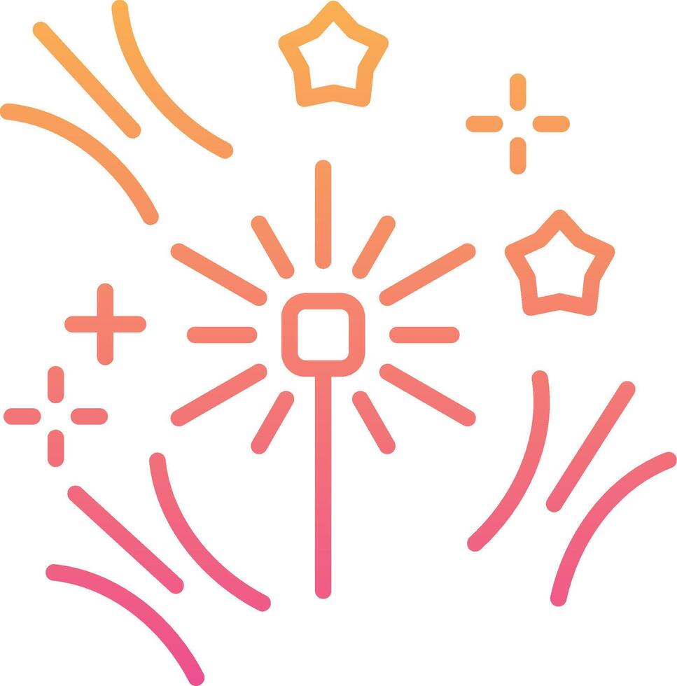 vuurwerk vector pictogram