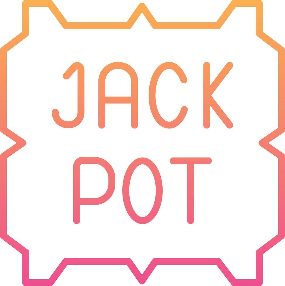 jackpot vector pictogram