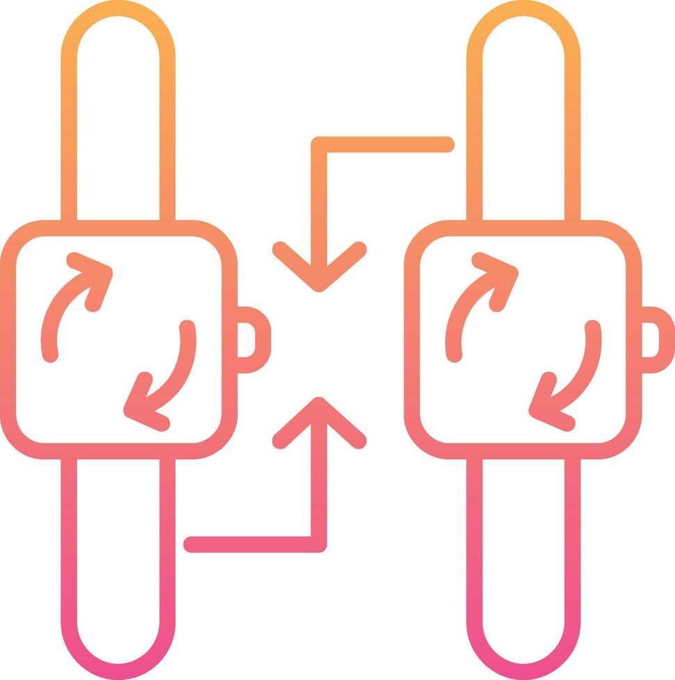 synchronisatie vector pictogram