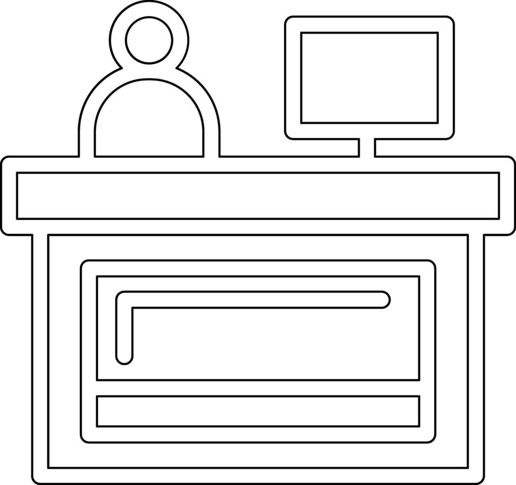 bureau vector pictogram