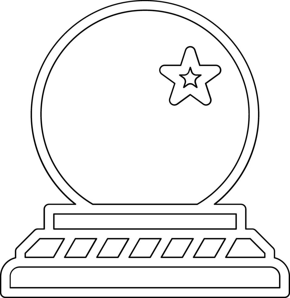 kristal bal vector icoon