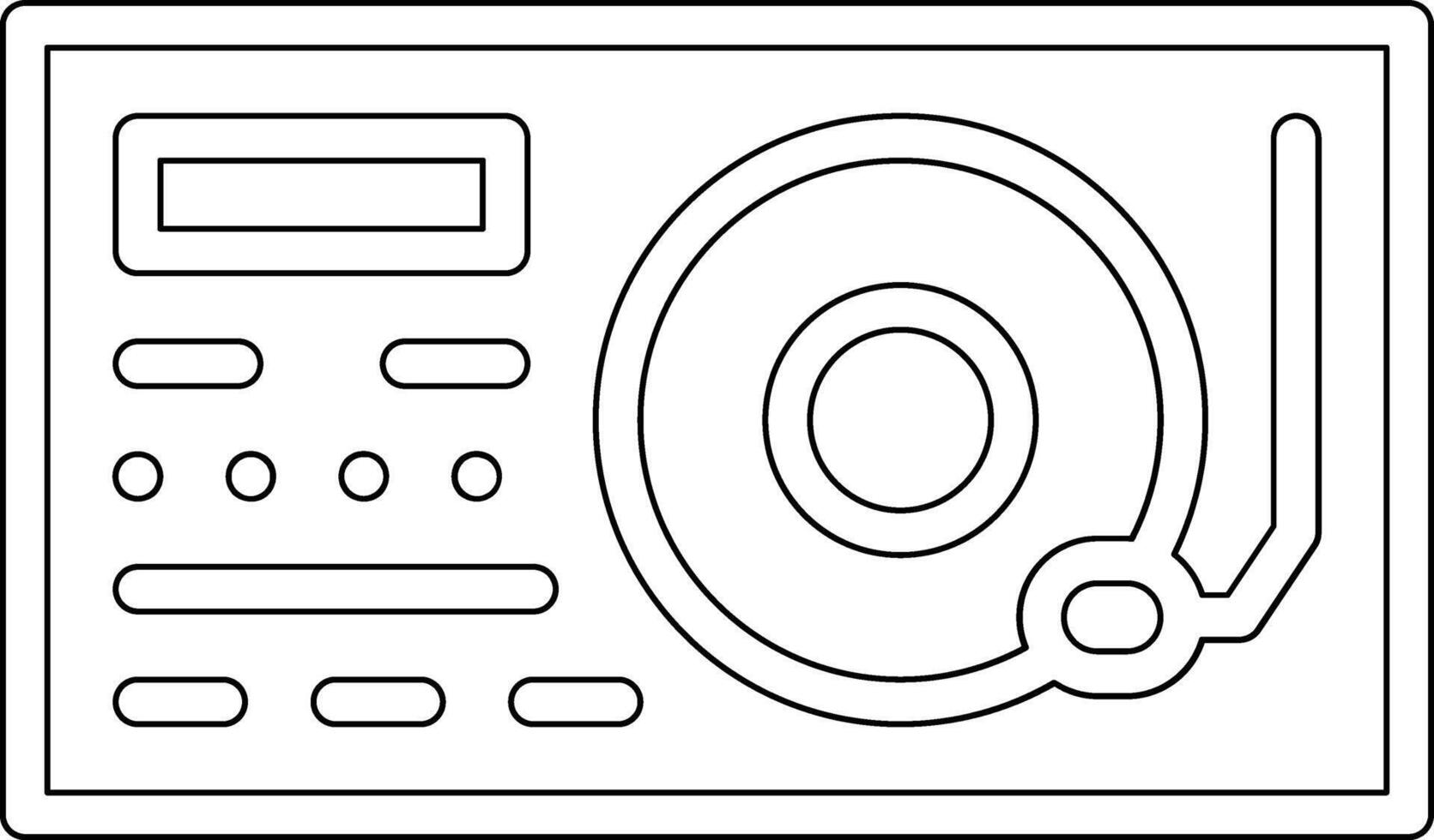 draaitafel vector pictogram