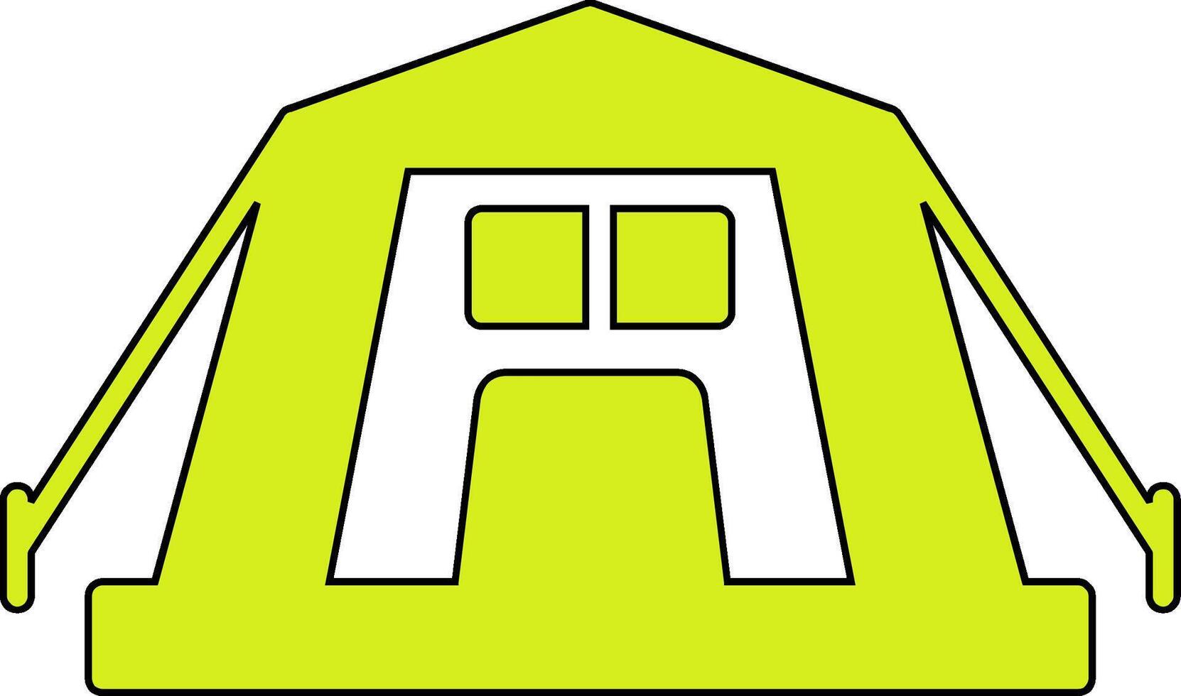 tent vector pictogram