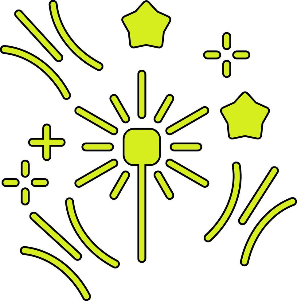 vuurwerk vector pictogram