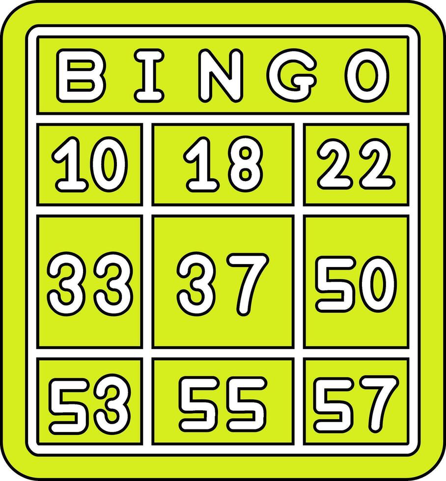 bingo vector icoon