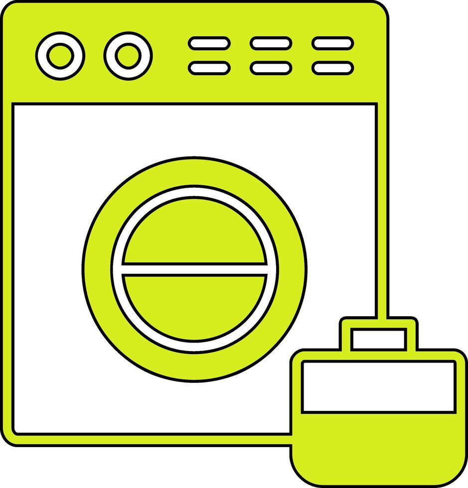 wasmachine vector pictogram