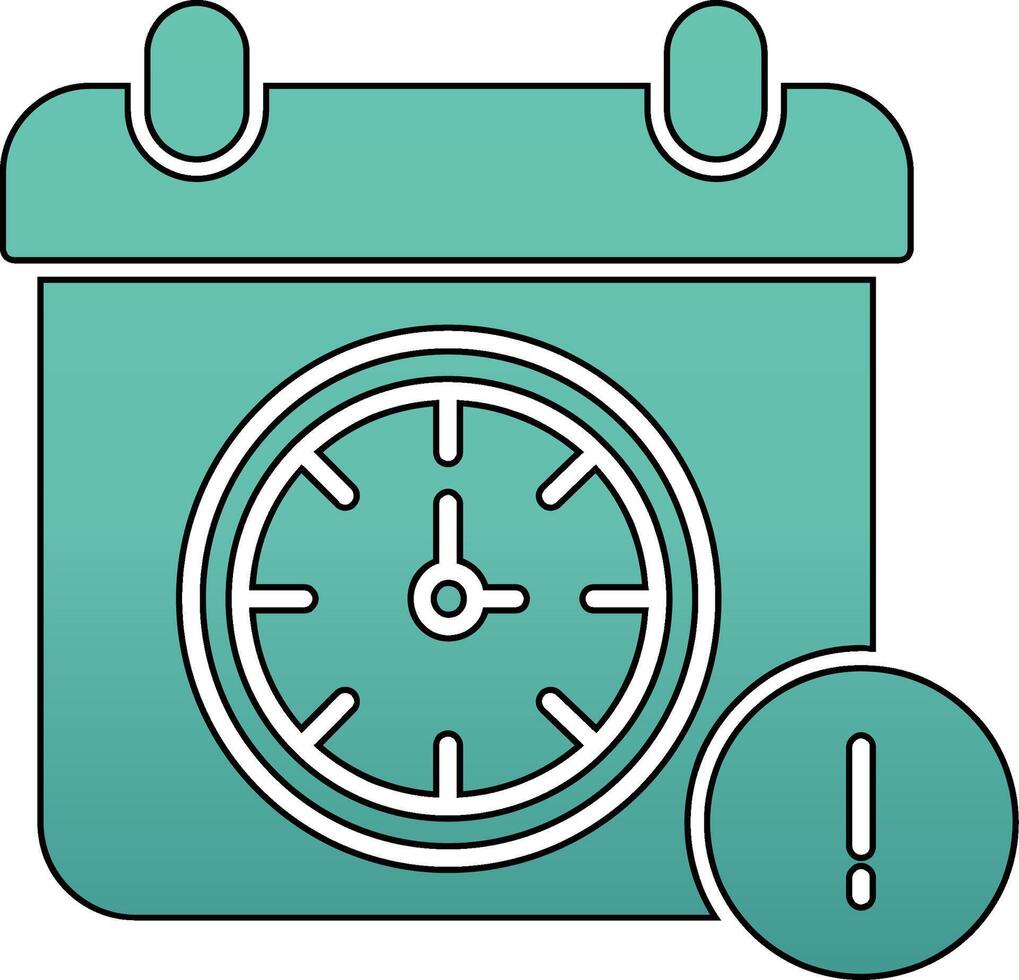 deadline vector pictogram