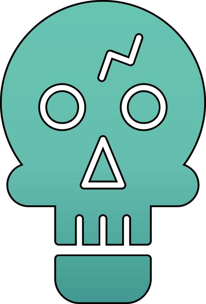 schedel eiland vector icoon