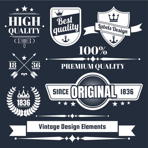 Vintage Retro Vector Logo voor banner