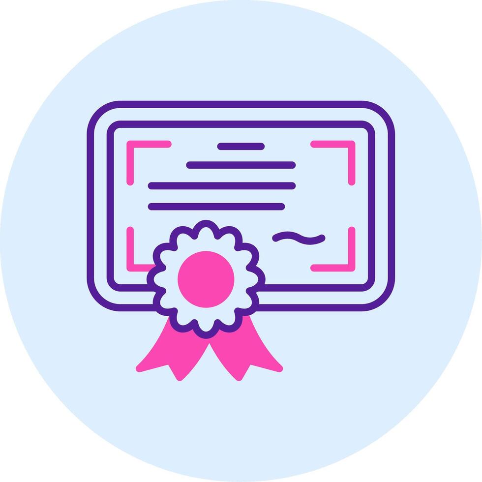 certificaat vector pictogram