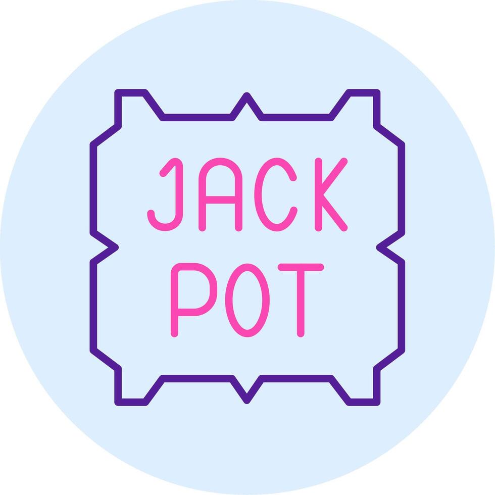 jackpot vector pictogram