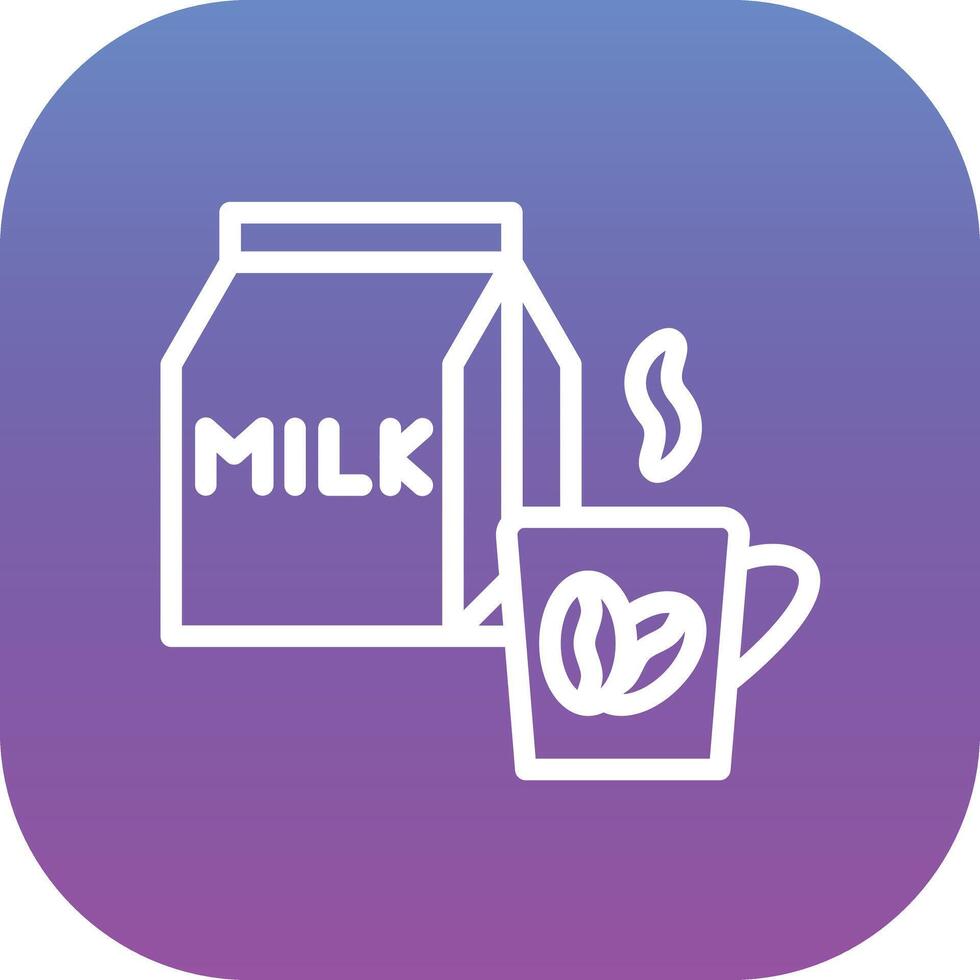 koffie melk vector icoon