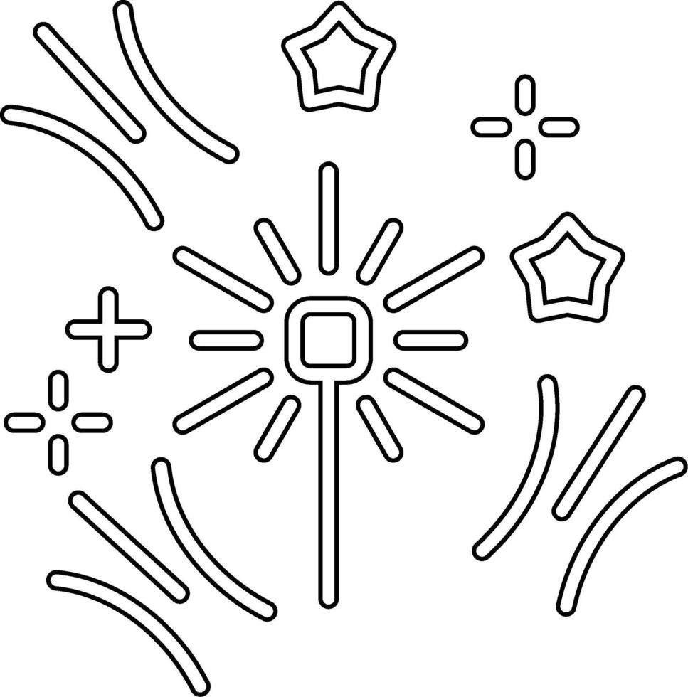 vuurwerk vector pictogram