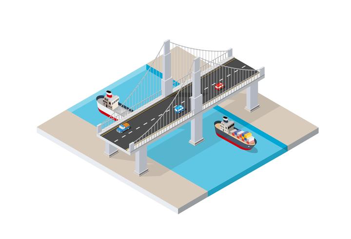 De brug van de brug vector