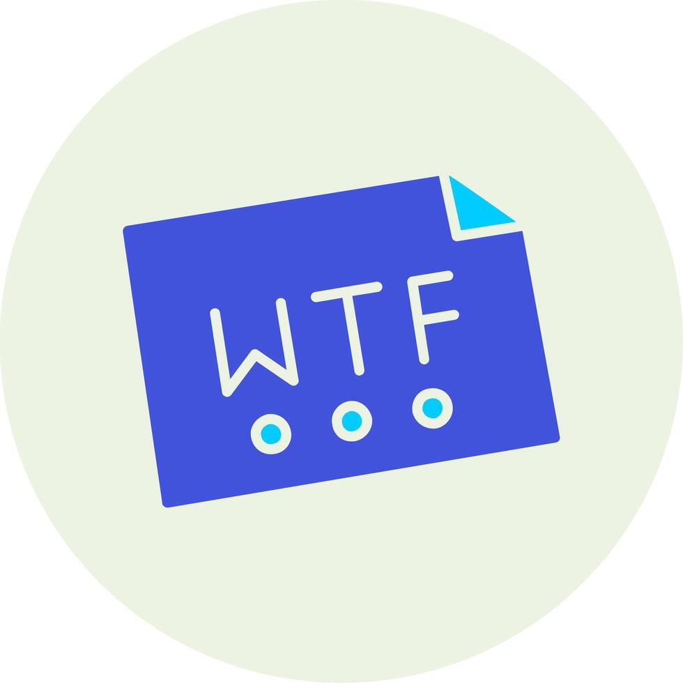 wtf vector icoon