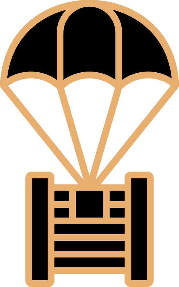 parachute vector pictogram