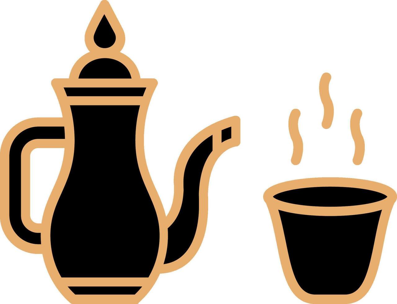 Arabisch koffie vector icoon