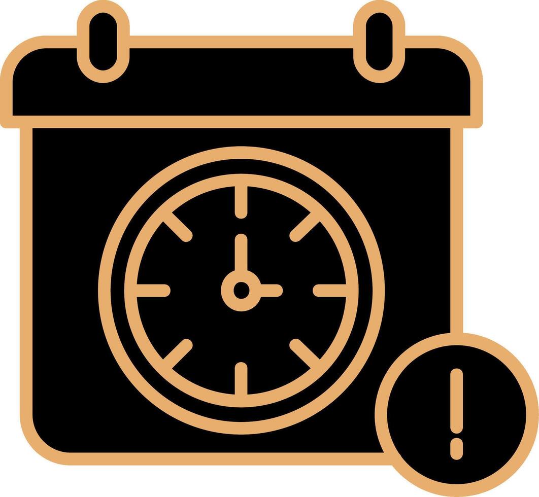 deadline vector pictogram