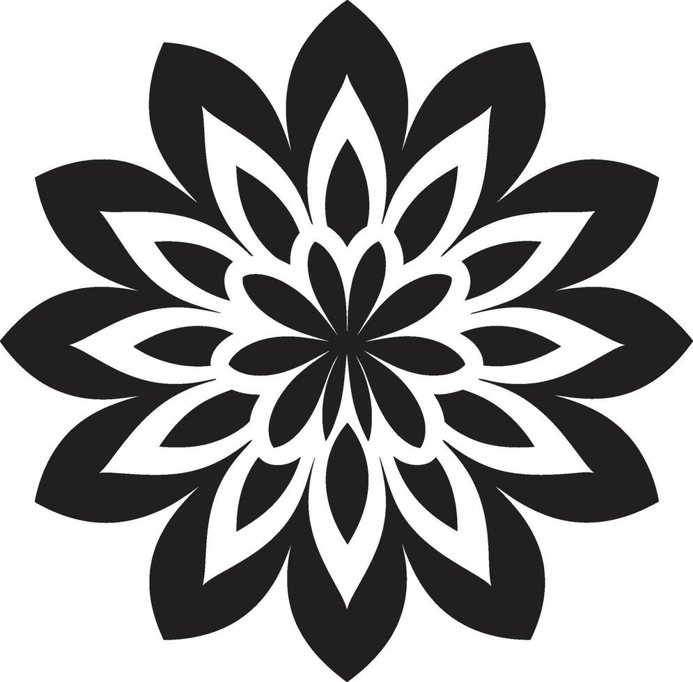 minimalistische bloemen vector emblematisch detail botanisch styling monochroom iconisch embleem