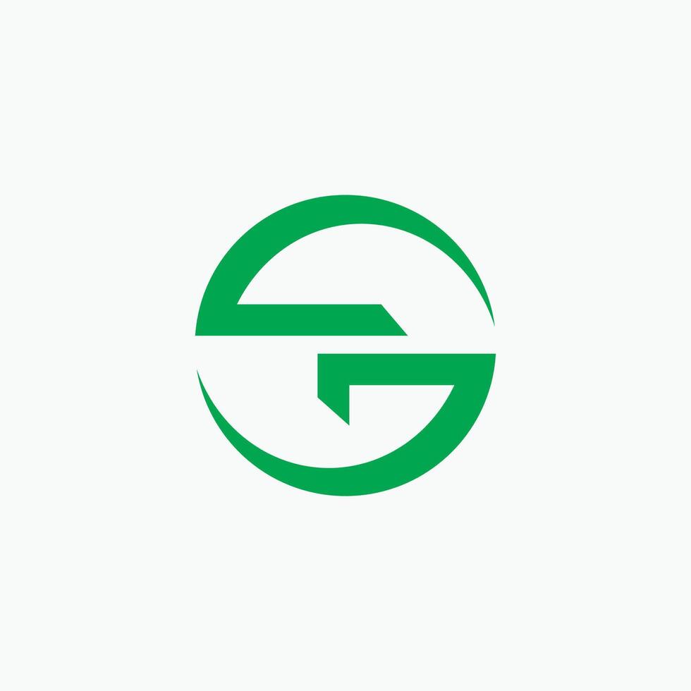 eerste brief sg logo of gs logo vector ontwerp sjabloon