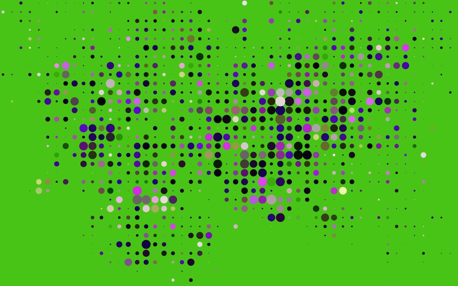 donkerroze, groene vectortextuur met schijven. vector