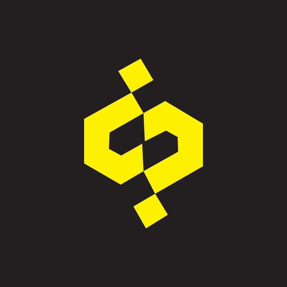 eerste brief s logo of ss logo vector ontwerp sjabloon
