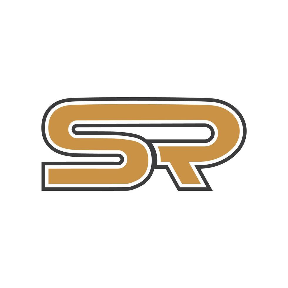 eerste brief rs logo of sr logo vector ontwerp sjabloon