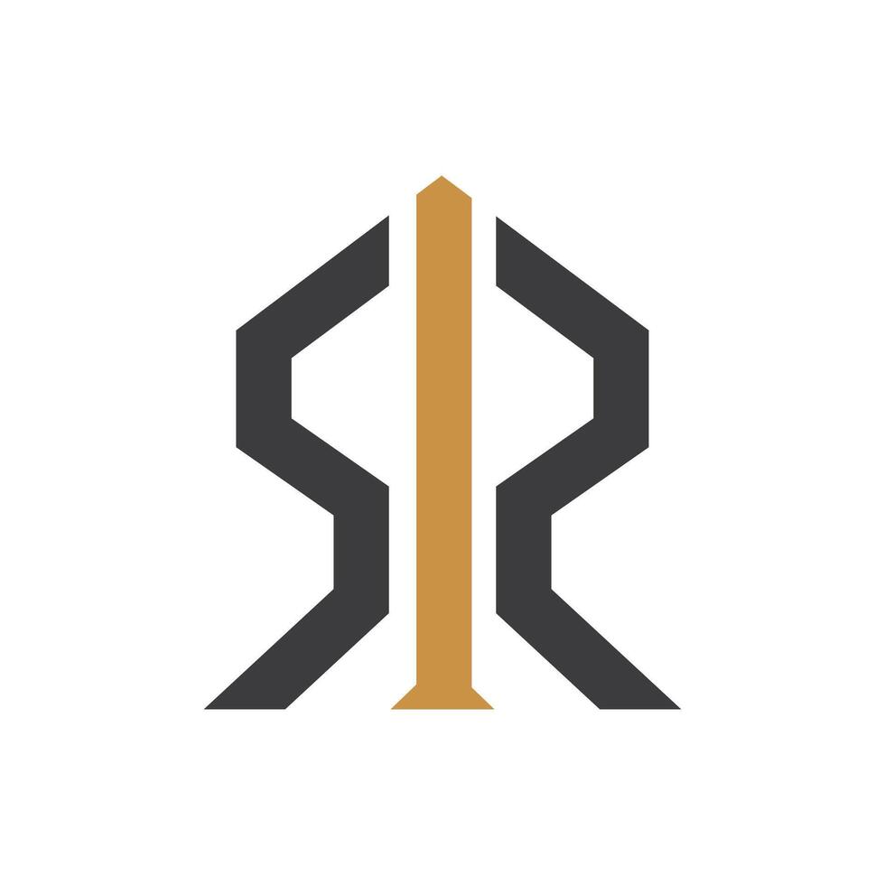 eerste brief rs logo of sr logo vector ontwerp sjabloon