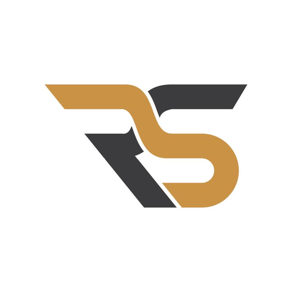 eerste brief rs logo of sr logo vector ontwerp sjabloon