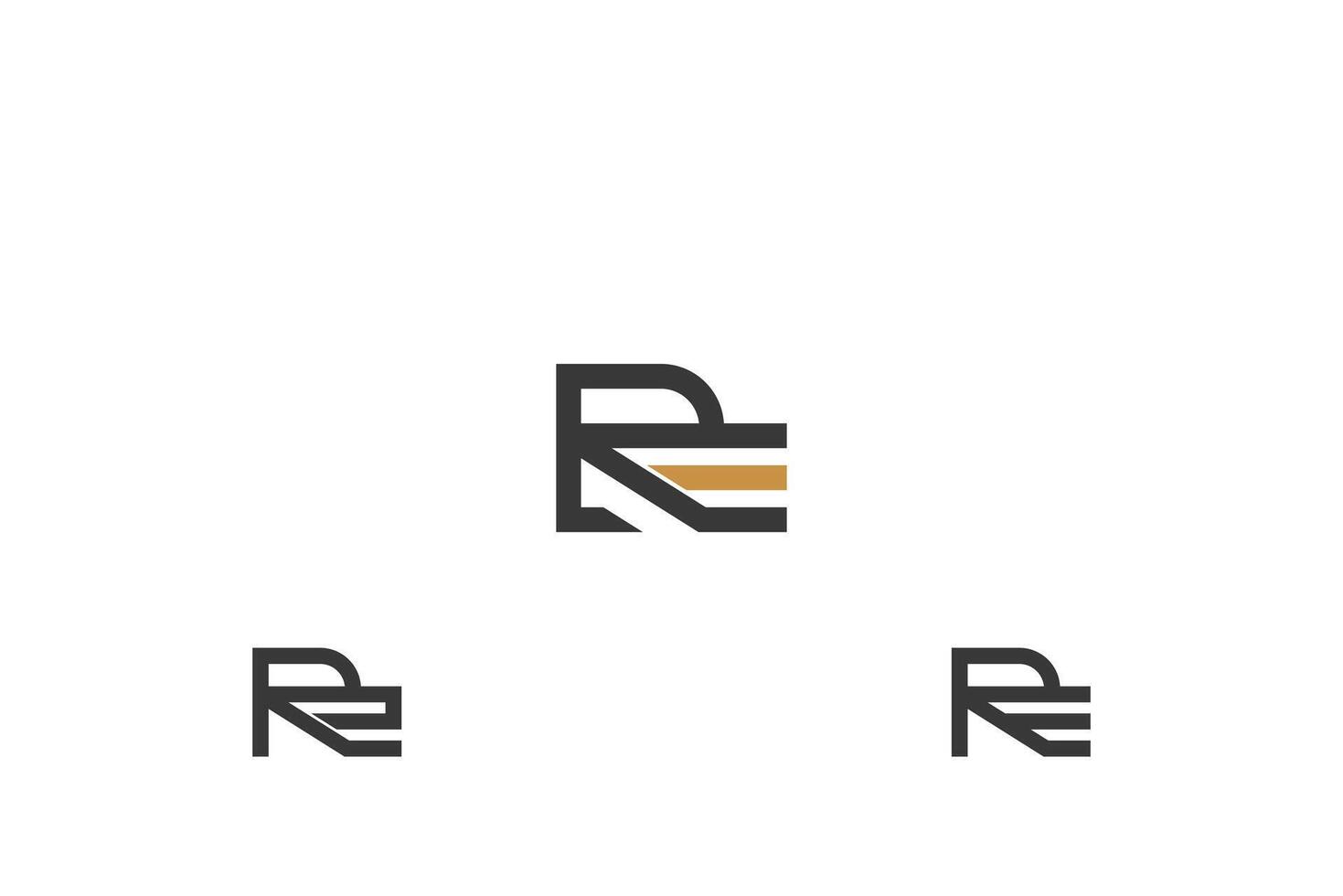 alfabet letters initialen monogram logo er, re, e en r vector