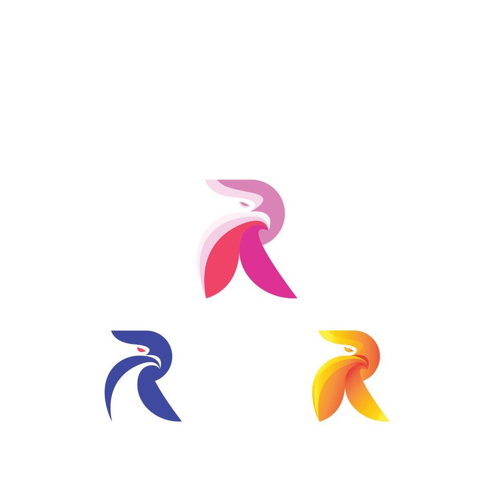 r of rr logo en icoon ontwerp vector