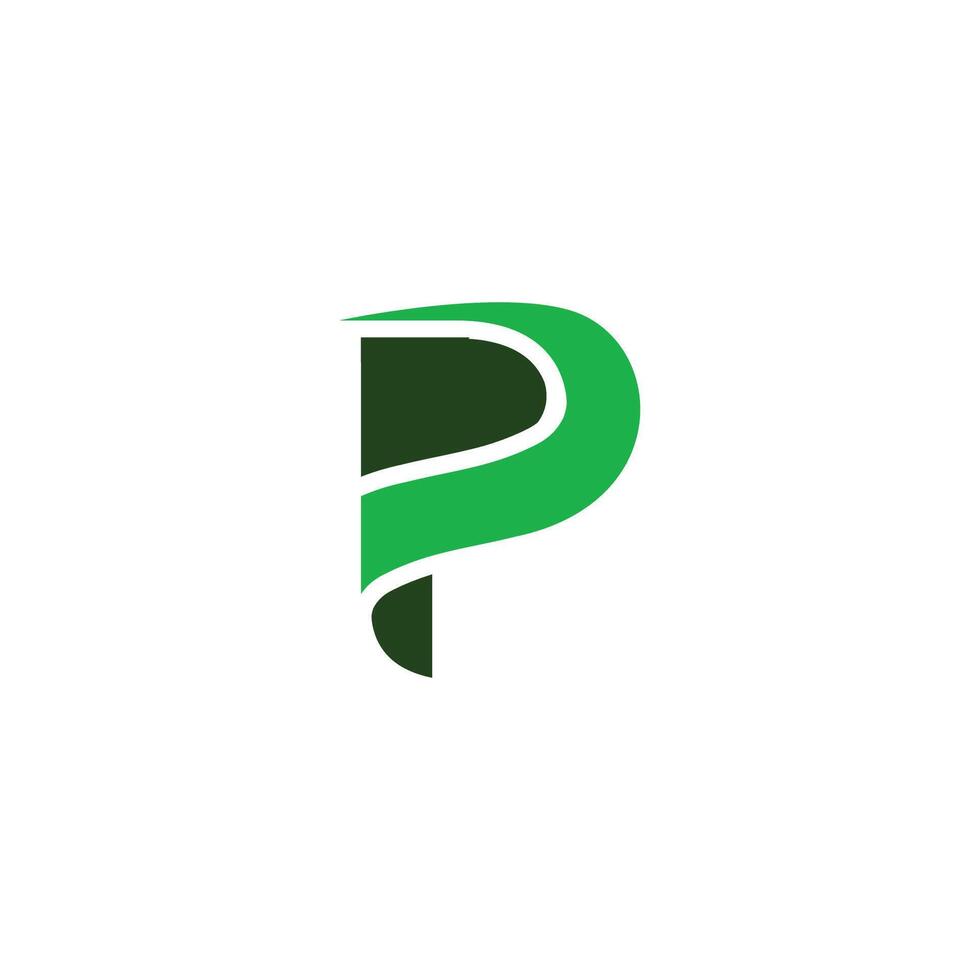 eerste brief pp logo of p logo vector ontwerp sjabloon