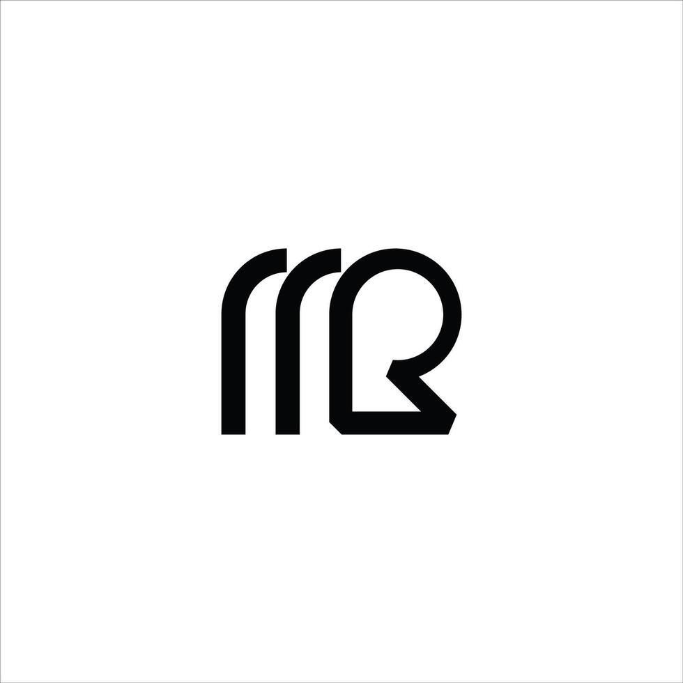 eerste brief Dhr logo of rm logo vector ontwerp sjabloon