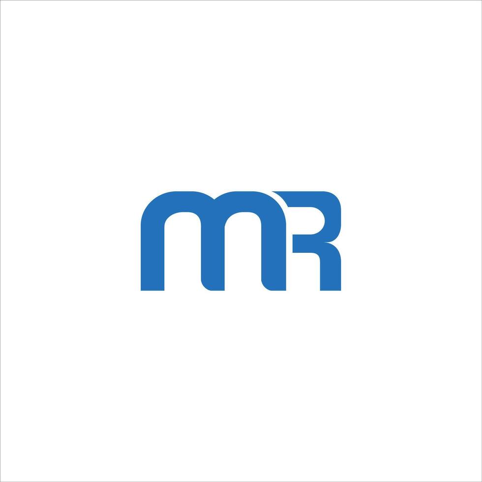 eerste brief Dhr logo of rm logo vector ontwerp sjabloon